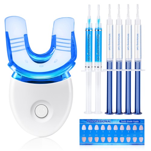 Teeth Whitening Kit with LED Light for Sensitive Teeth include Whitening Gel